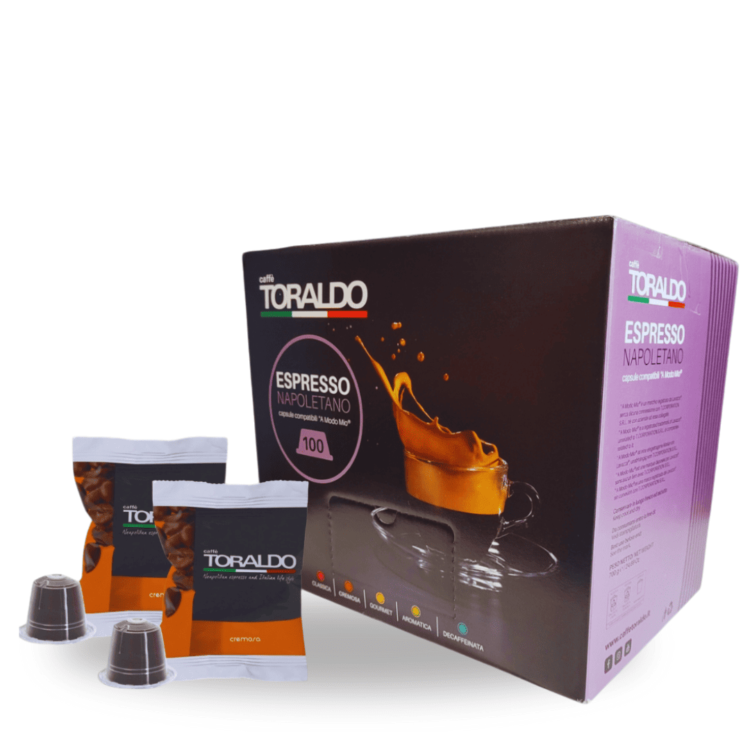 Toraldo Cremosa – Nespresso kompatible Kapseln für cremigen italienischen Espresso aus Neapel