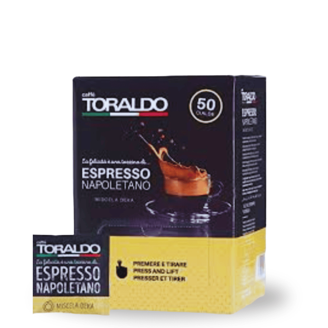 Toraldo Deka E.S.E. Pads – 50 Stück koffeinfreier italienischer Espresso