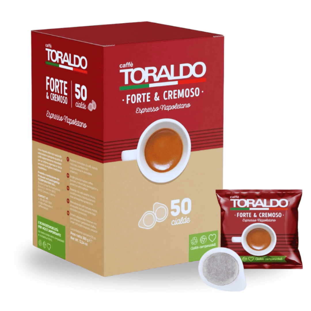 Toraldo Forte Cremoso – E.S.E. Pads mit intensiver Crema in praktischer Großpackung