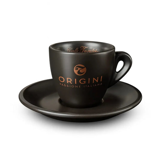 Caffè Toraldo Espresso Origini Tassen mit Untertellern