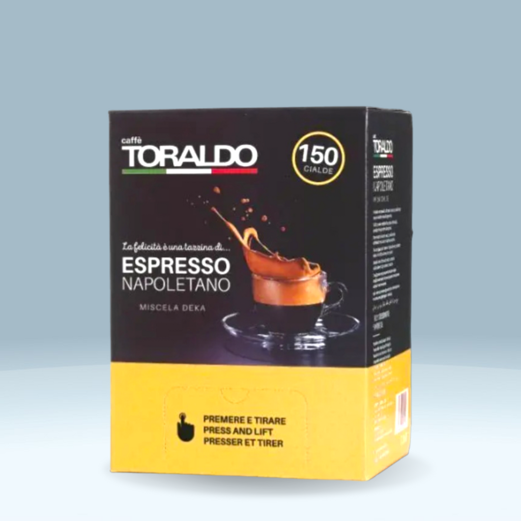 Toraldo Kaffee Pads E.S.E DEKA 150 Stück