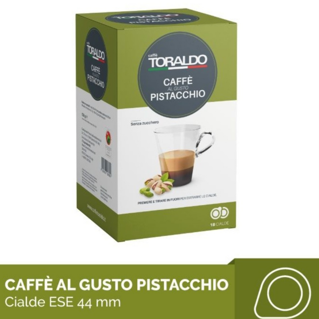 Toraldo Kaffe Pads- 18 Pads Geschmack Pistazien