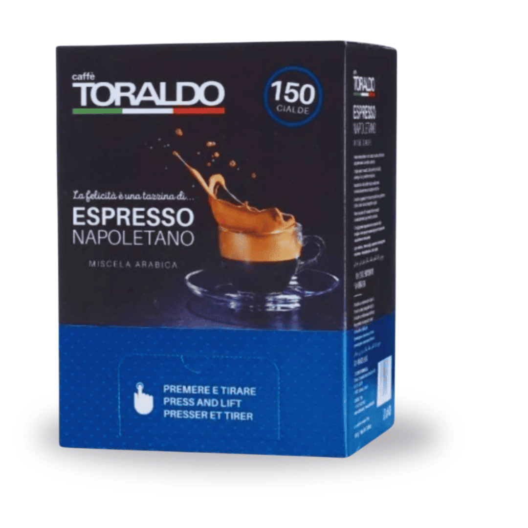 Toraldo Arabica ESE Pads – 150 einzeln verpackte Espressopads für vollen, aromatischen Geschmack

