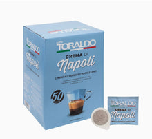 Lade das Bild in den Galerie-Viewer, Kaffee Pads Crema di Napoli E.S.E 44 mm (50 Stück) - Toraldo caffe - , italienische Kaffee in Deutschland. kaffee online kaufen, www.mokka-napoli
